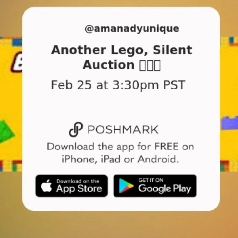 Come join!!!! Send us your Legos if you like to add to our auction